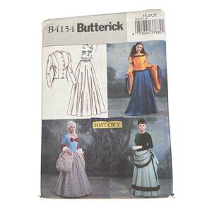 Butterick B4154 Historical Costume Sewing Pattern Sizes 18 20 22 Vintage UNCUT